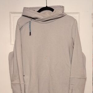 Scotch & Soda Light Gray Hoodie with Unique Collar
